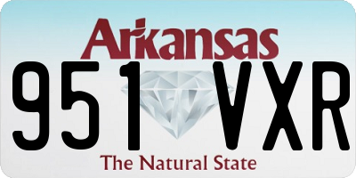 AR license plate 951VXR