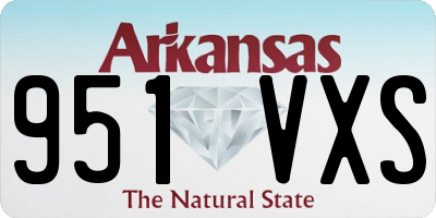 AR license plate 951VXS