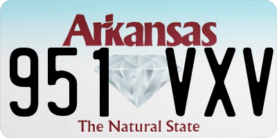 AR license plate 951VXV