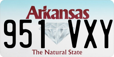 AR license plate 951VXY