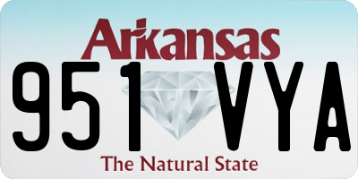 AR license plate 951VYA