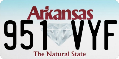 AR license plate 951VYF