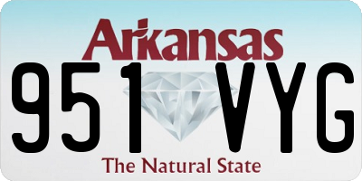 AR license plate 951VYG
