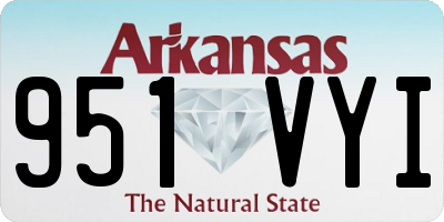 AR license plate 951VYI