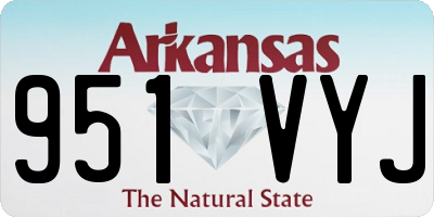 AR license plate 951VYJ