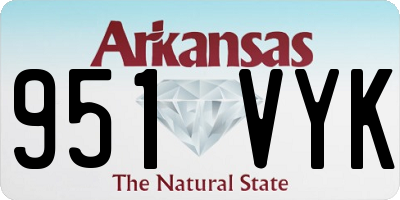 AR license plate 951VYK