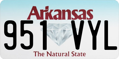 AR license plate 951VYL