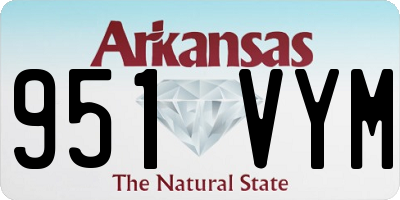 AR license plate 951VYM