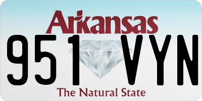 AR license plate 951VYN