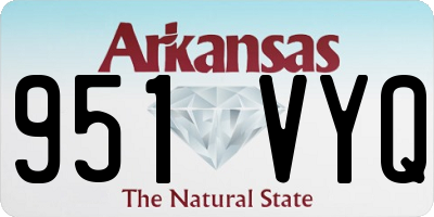 AR license plate 951VYQ