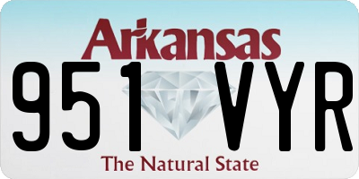 AR license plate 951VYR