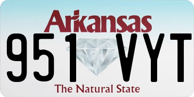 AR license plate 951VYT