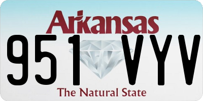 AR license plate 951VYV