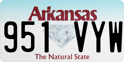 AR license plate 951VYW