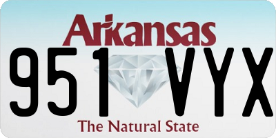 AR license plate 951VYX