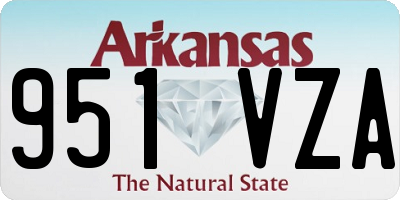 AR license plate 951VZA