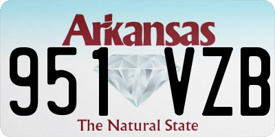 AR license plate 951VZB