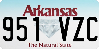 AR license plate 951VZC