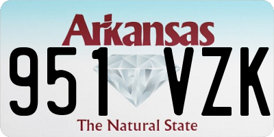 AR license plate 951VZK