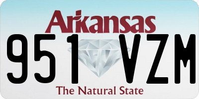 AR license plate 951VZM