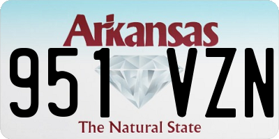 AR license plate 951VZN