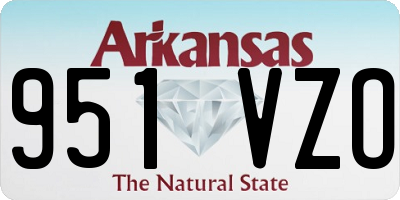 AR license plate 951VZO