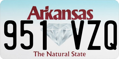 AR license plate 951VZQ