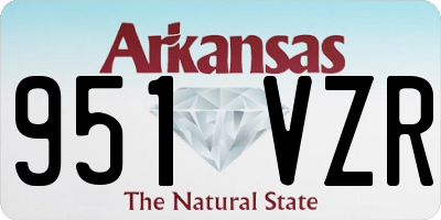 AR license plate 951VZR