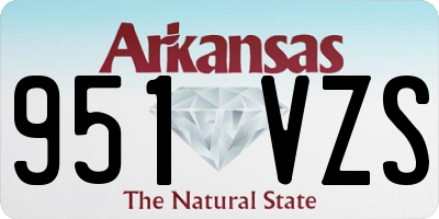 AR license plate 951VZS