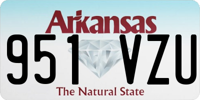 AR license plate 951VZU