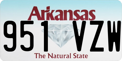 AR license plate 951VZW