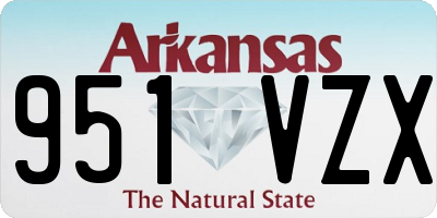 AR license plate 951VZX