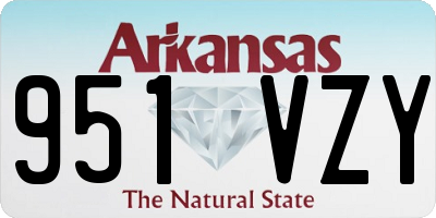 AR license plate 951VZY