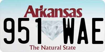 AR license plate 951WAE
