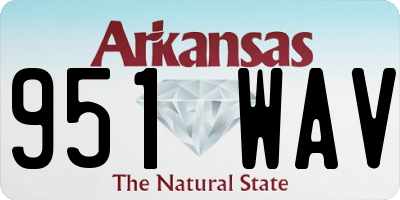 AR license plate 951WAV
