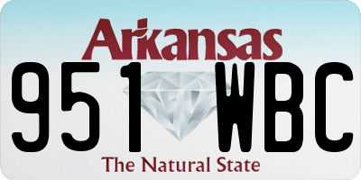AR license plate 951WBC