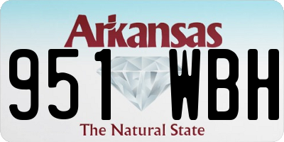 AR license plate 951WBH