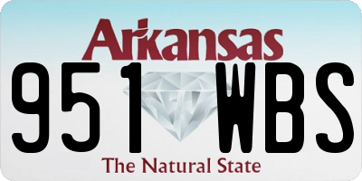 AR license plate 951WBS