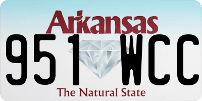 AR license plate 951WCC