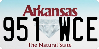 AR license plate 951WCE
