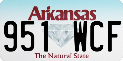 AR license plate 951WCF