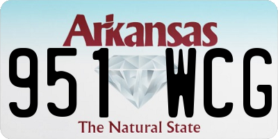AR license plate 951WCG