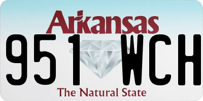 AR license plate 951WCH