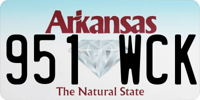 AR license plate 951WCK