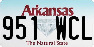 AR license plate 951WCL
