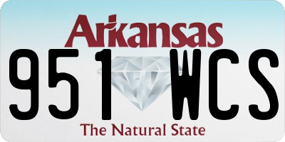 AR license plate 951WCS