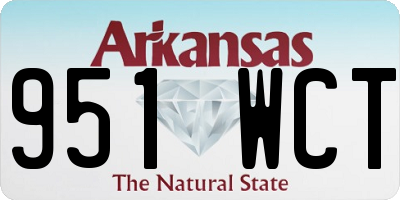 AR license plate 951WCT
