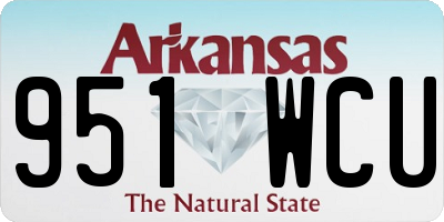 AR license plate 951WCU