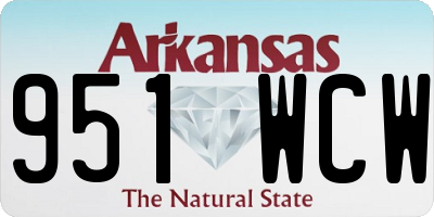AR license plate 951WCW