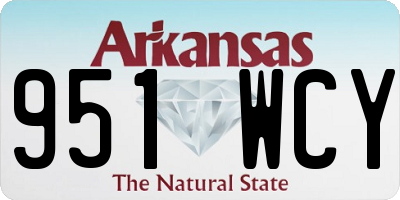 AR license plate 951WCY